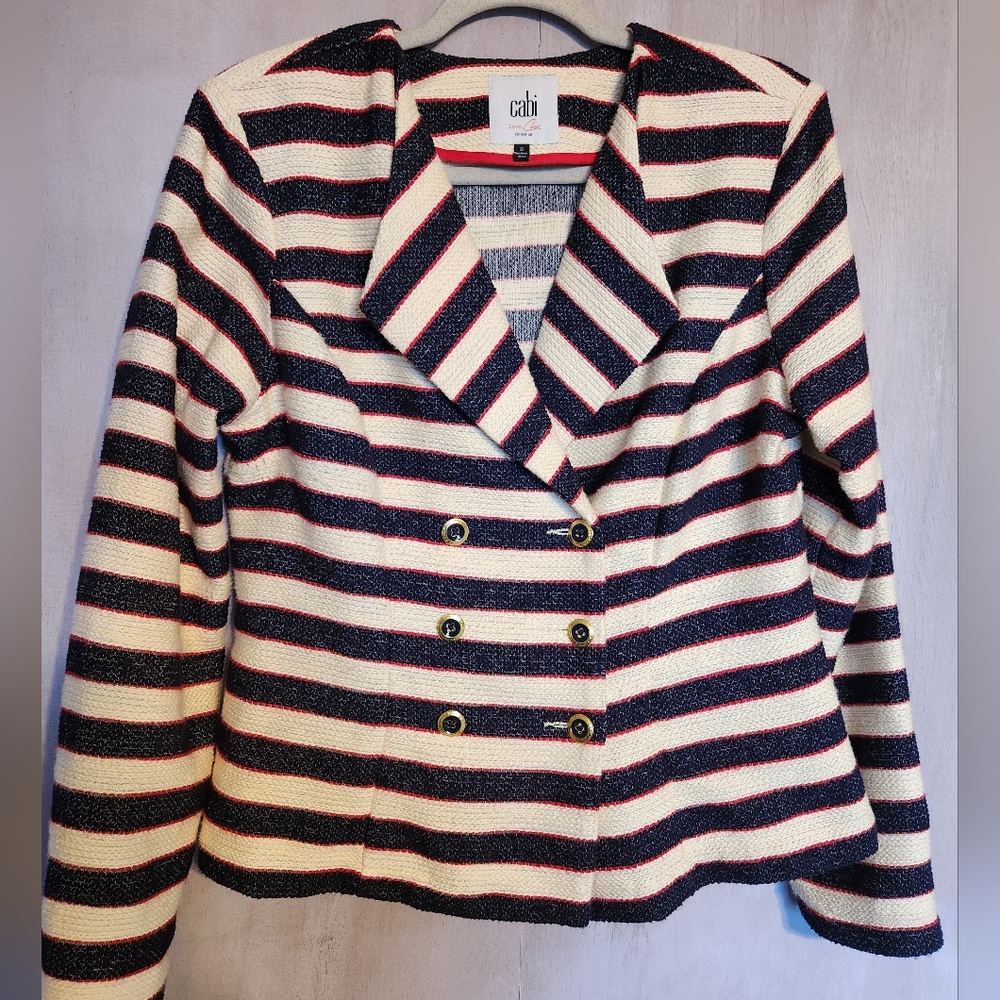 Vintage Woven Double Breasted Blazer, Size 8